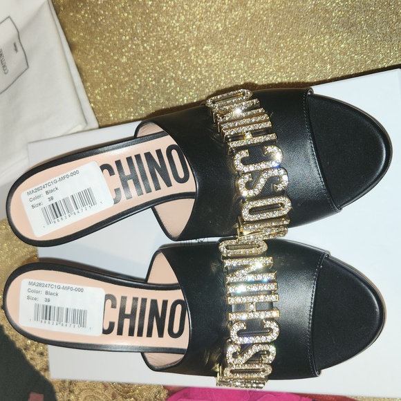 Moschino rhinestones mules - Picture 1 of 4